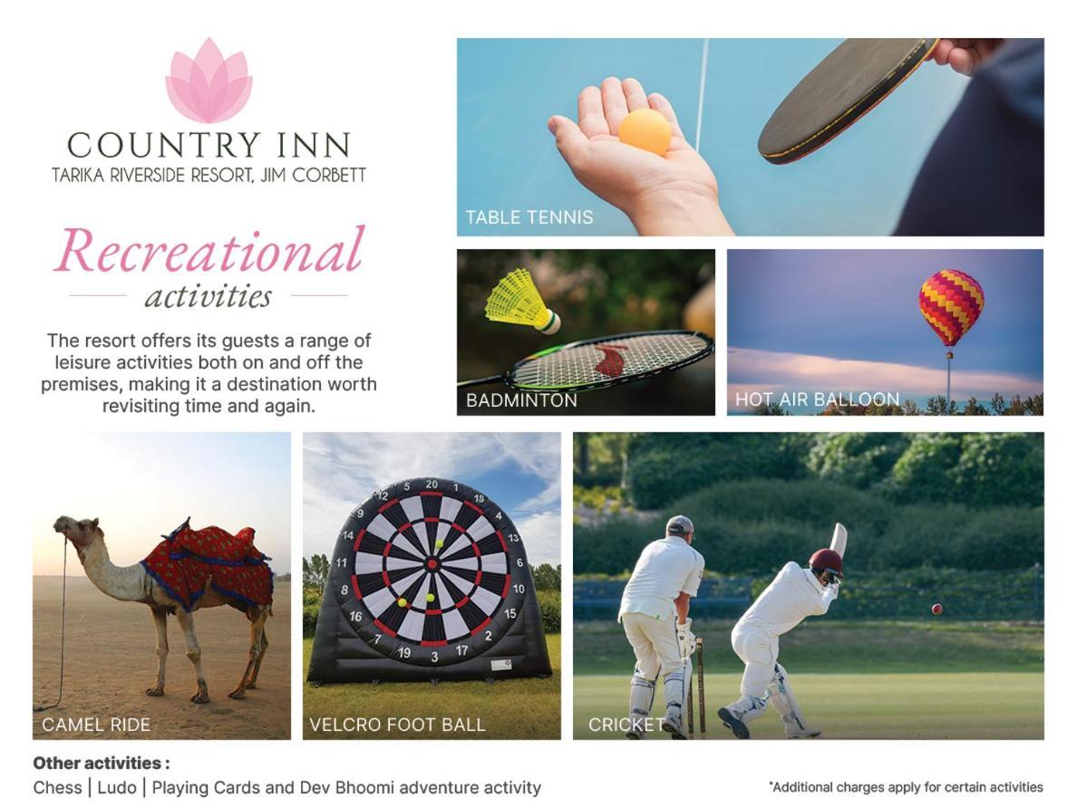 Country Inn Tarika Riverside Resort Jim Corbett Garjia エクステリア 写真